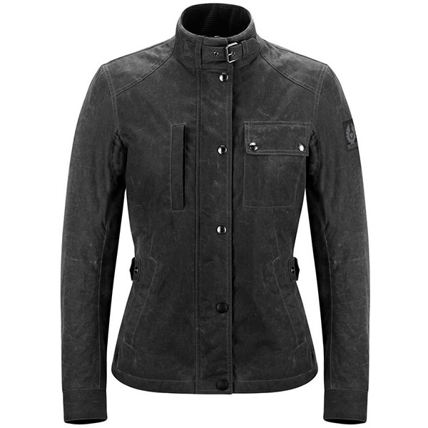 Image of Belstaff Ladies Kate's Cottage Textile Jacket - Black