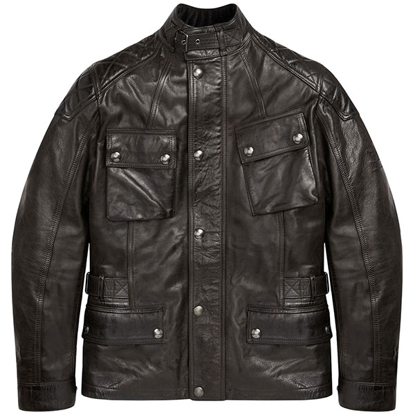 Image of Belstaff Turner Leather Jacket - Antique Black