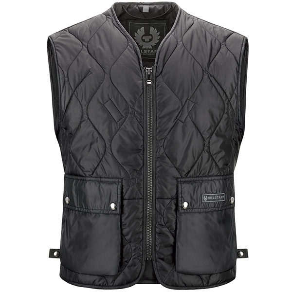 Image of Belstaff Lambfell Quilted Warmer - Black