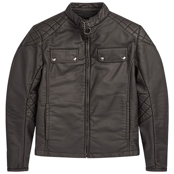 Image of Belstaff X Man Racing Blousen Textile Jacket - Black