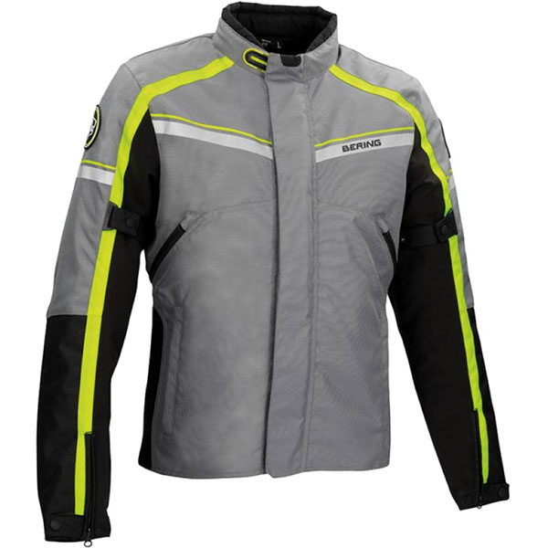 Image of Bering Greenwich Textile Jacket - Black / Anthracite / Fluo Yellow