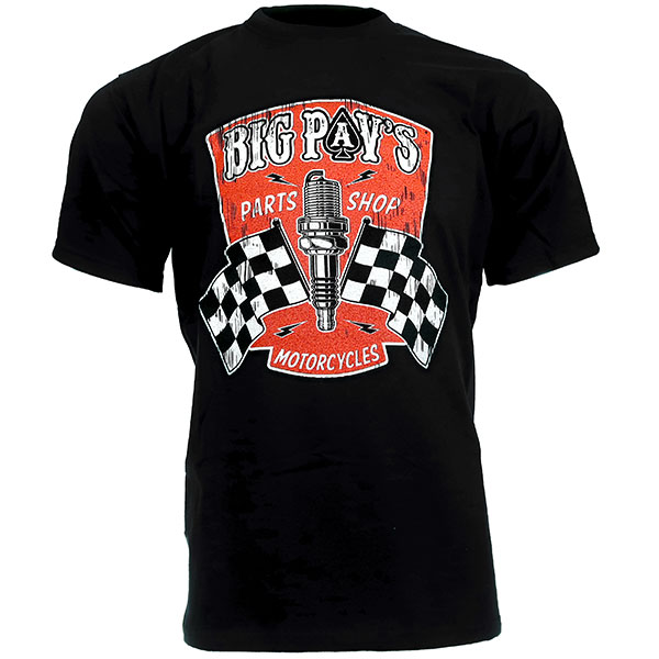 Image of Big Pav's Parts Shop T-Shirt - Black