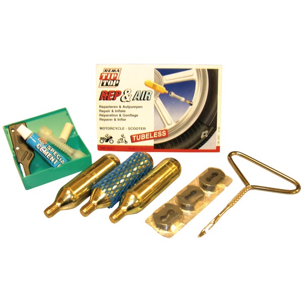 Bike It Rep & Air Motorcycle Puncture Repair Kits