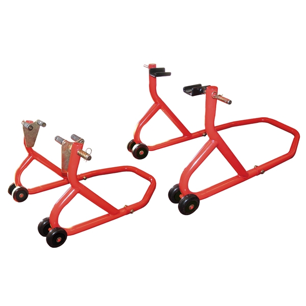 Image of BikeTek Front &amp; Rear Paddock Stand Set