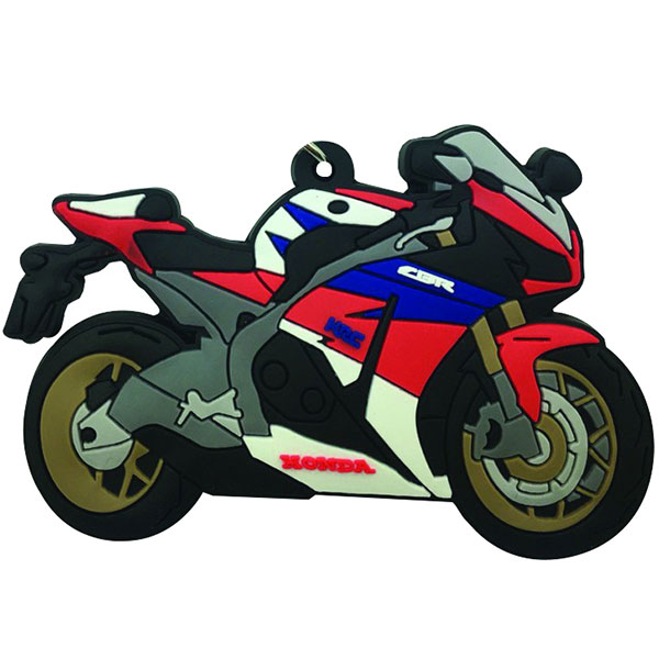 Image of BikeTek 2D Rubber Motorcycle Keyfob - Honda CBR1000RR