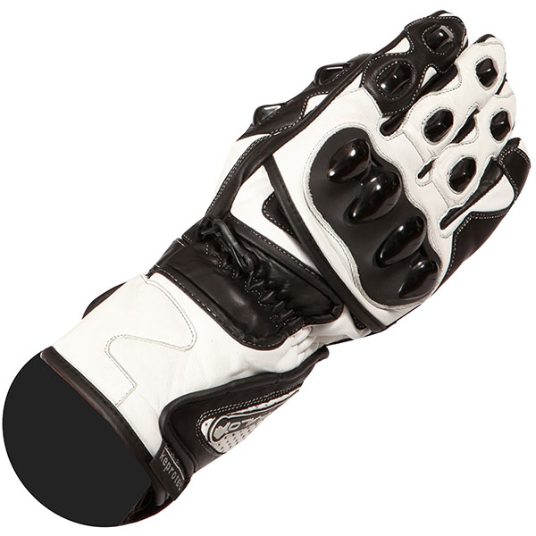 Image of Buffalo BR30 Leather Gloves - Black / White