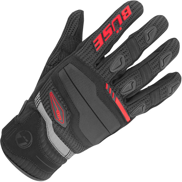 Image of Buse Fresh Textile Gloves - Black / Red