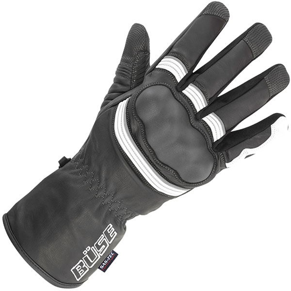 Image of Buse ST Match Leather Gloves - Black / White