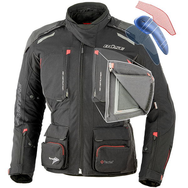 Buse ADV PRO STX Textile Jacket - Black 
