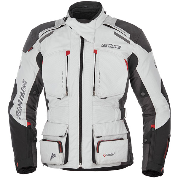 Image of Buse ADV PRO STX Textile Jacket - Light Grey / Black