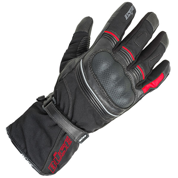 Image of Buse Toursport Textile Gloves - Black / Red