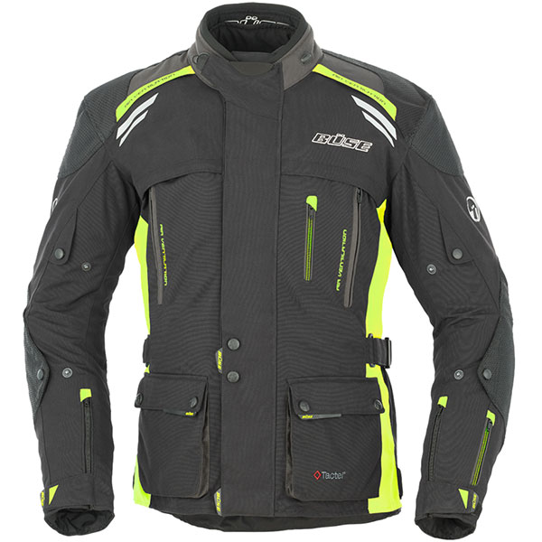 Image of Buse Highland 3-in-1 Textile Jacket - Black / Fluo Yellow