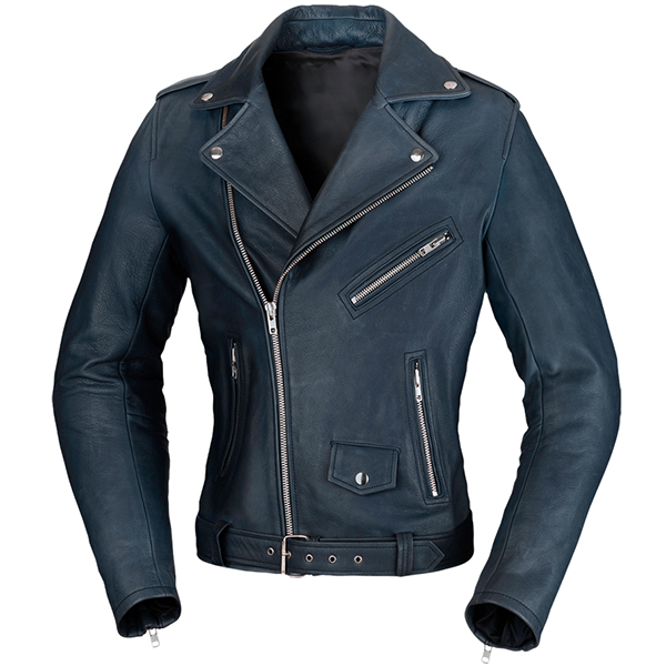 Image of Buse Ladies Lancaster Leather Jacket - Blue