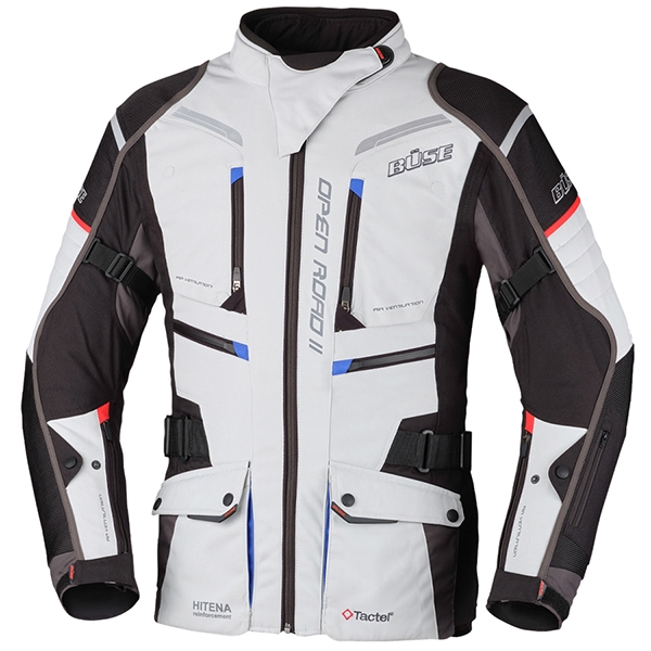 Image of Buse Ladies Open Road II Textile Jacket - Light Grey