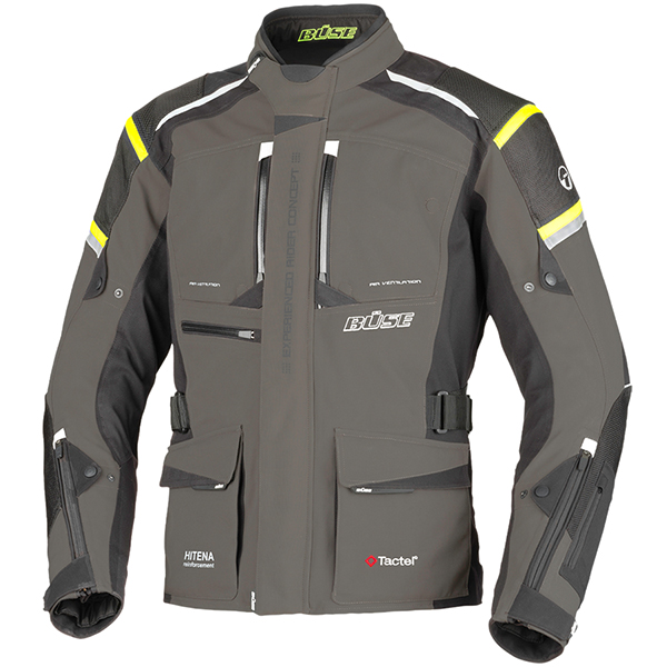 Image of Buse Nova Textile Jacket - Slate / Neon Yellow