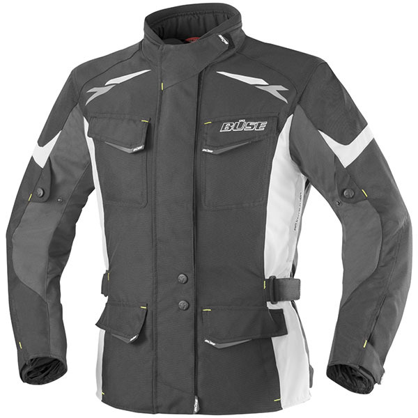 Image of Buse Ladies Lago 2 Textile Jacket - Black / Light Grey