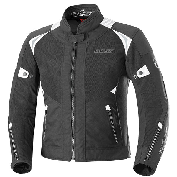 Image of Buse Ladies Solara Textile Jacket - Black / White