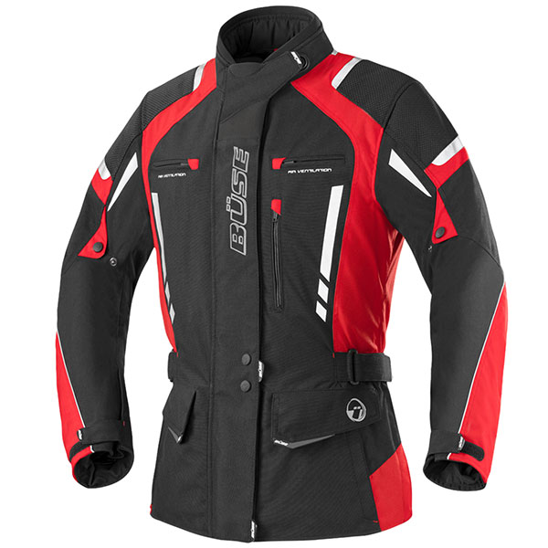 Image of Buse Ladies Torino Pro Textile Jacket - Black / Red