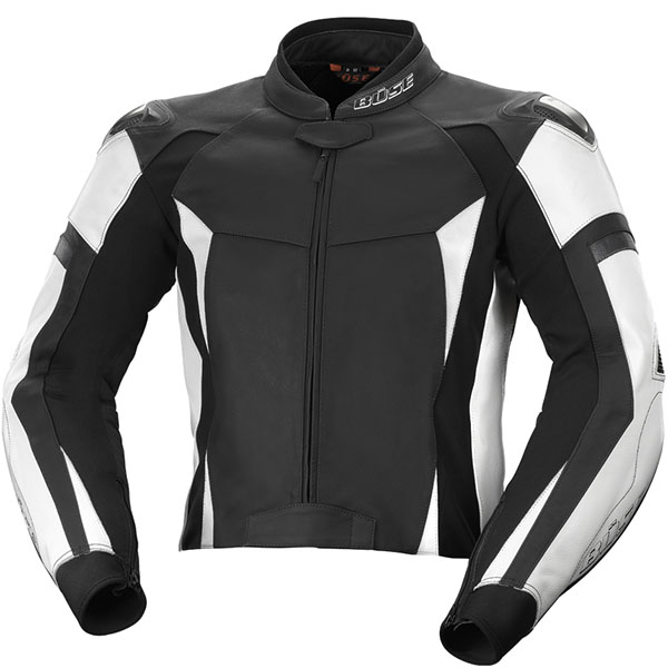 Image of Buse Laguna Leather Jacket - Black / White