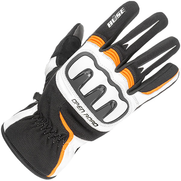 Image of Buse Open Road Sport Gloves - Black / Orange