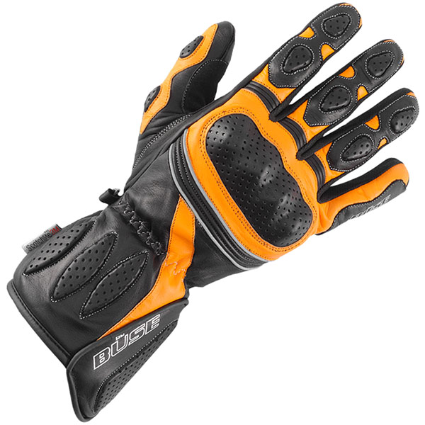 Image of Buse Ladies Pit Lane Gloves - Black / Orange