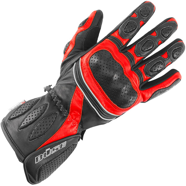 Image of Buse Pit Lane Gloves - Black / Red