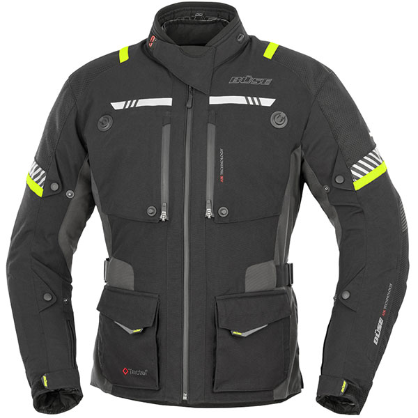 Image of Buse Toursport Textile Jacket - Black / Fluo Yellow