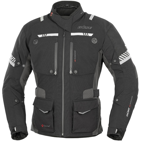 Image of Buse Toursport Textile Jacket - Black / Light Grey