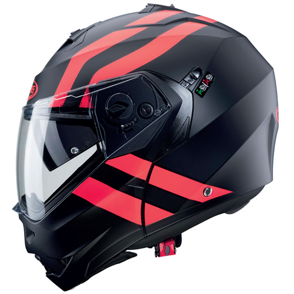 Image of Caberg Duke II Super Legend - Matt Black / Fluo Red