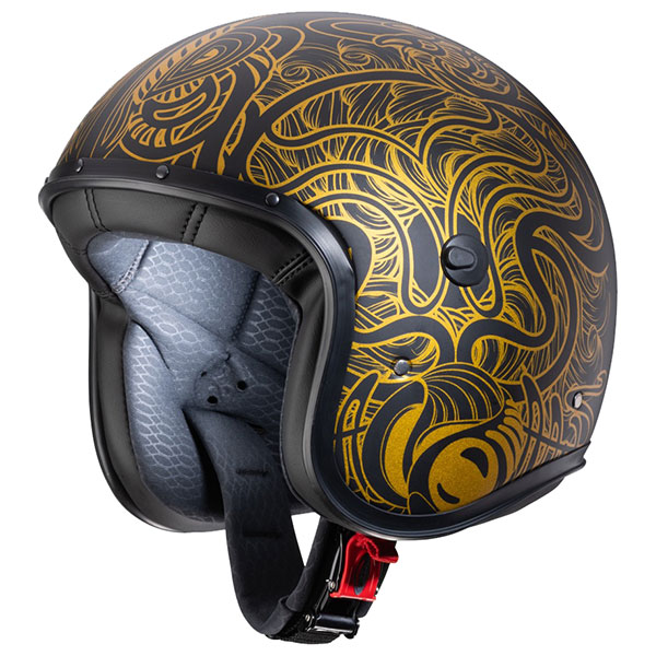 Image of Caberg Freeride Maori - Matt Black / Gold