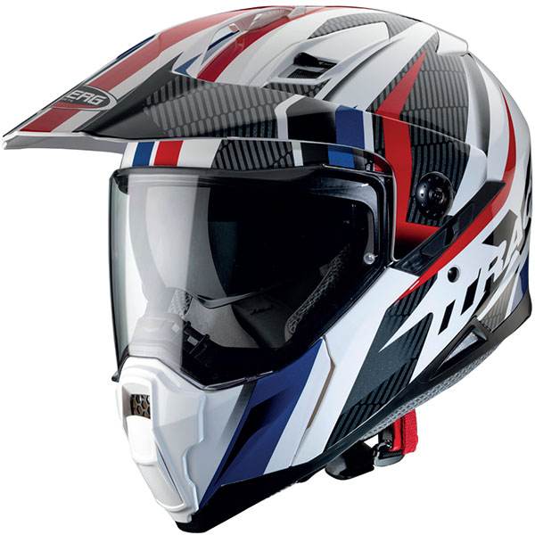Image of Caberg X-Trace Savana - White / Black / Blue / Red