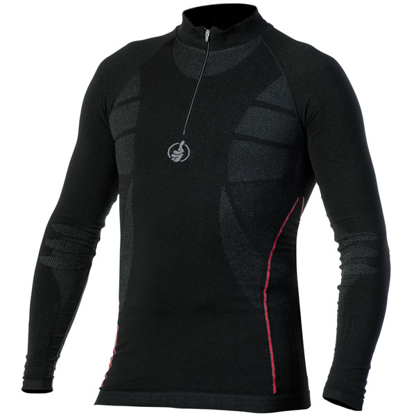 Image of Carbon Energized - Long Sleeved Zip Top