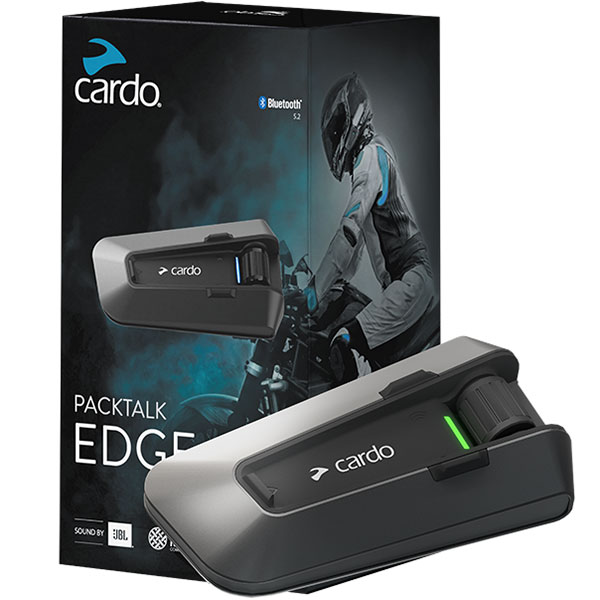 Cardo Spirit HD Motorcycle Bluetooth Communication Headset - Black, Single  Pack 