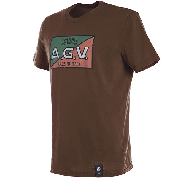 Image of Dainese AGV 1947 T-Shirt - Brown