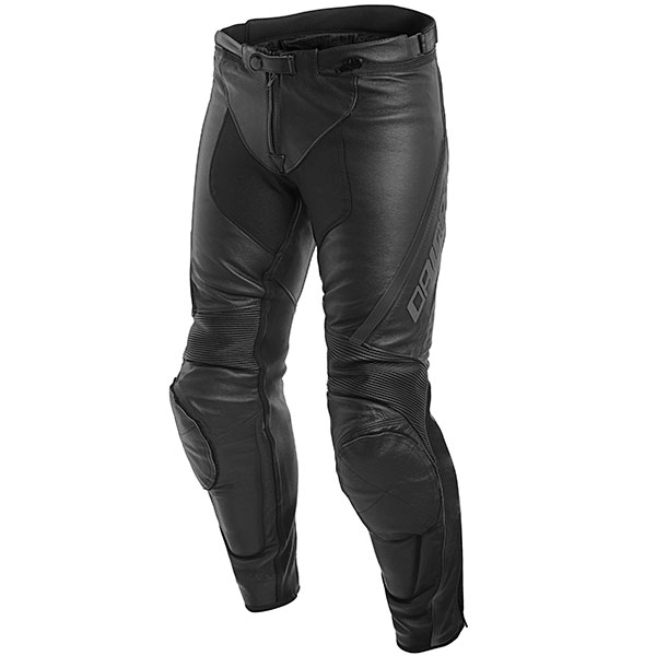 Image of Dainese Assen Leather Jeans - Black / Anthracite