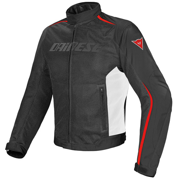 Image of Dainese Hydra Flux D-Dry Textile Jacket - Black / White / Red