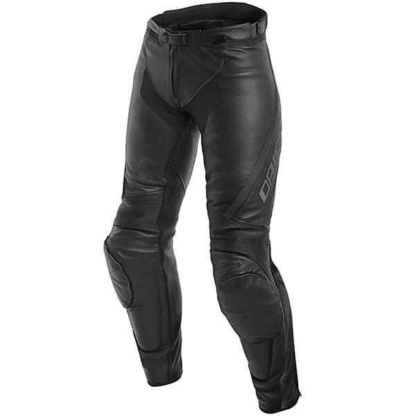 Image of Dainese Ladies Assen Leather Jeans - Black / Anthracite