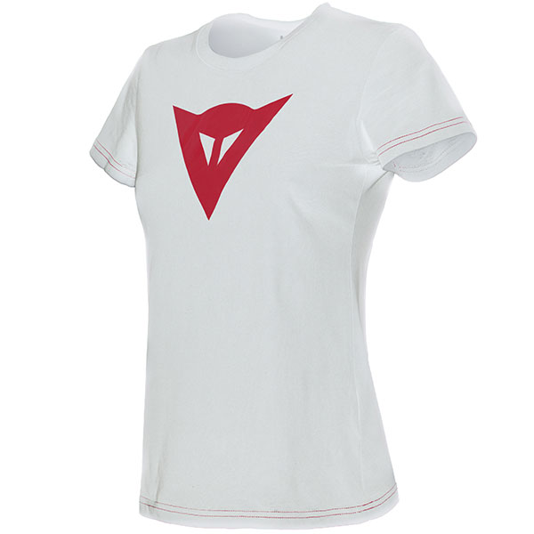 Image of Dainese Ladies Speed Demon T-Shirt - White / Red