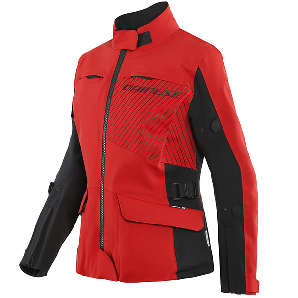 Image of Dainese Ladies Tonale D-Dry XT Textile Jacket - Tour Red / Lava Red / Black