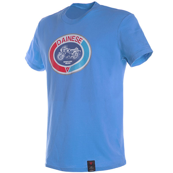 Image of Dainese Moto 72 T-Shirt - Blue Aster