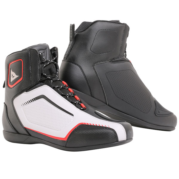 Image of Dainese Raptors Air Boots - Black / White / Red Lava