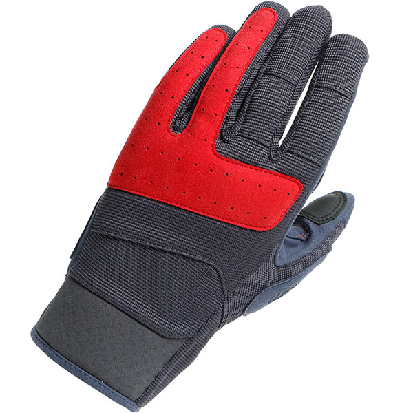 Image of Dainese 72 Djado Textile Gloves - Ebony / Pompeian Red