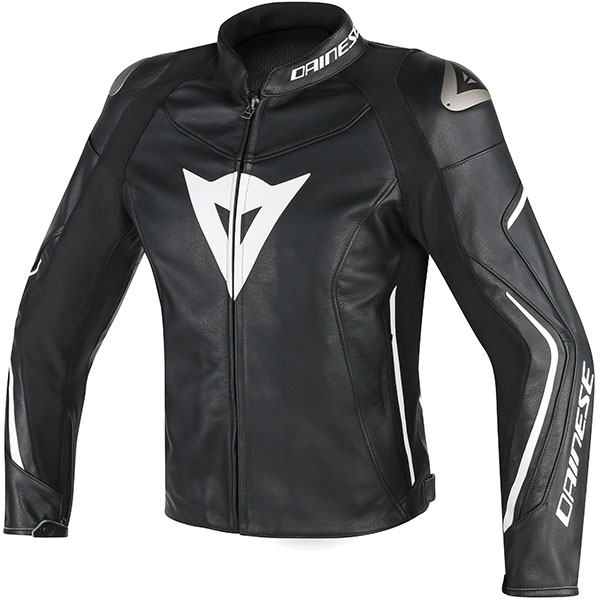 Dainese Assen Leather Jacket Black White Free Uk Delivery Dainese Assen Leather Jacket Black White Thumb 0