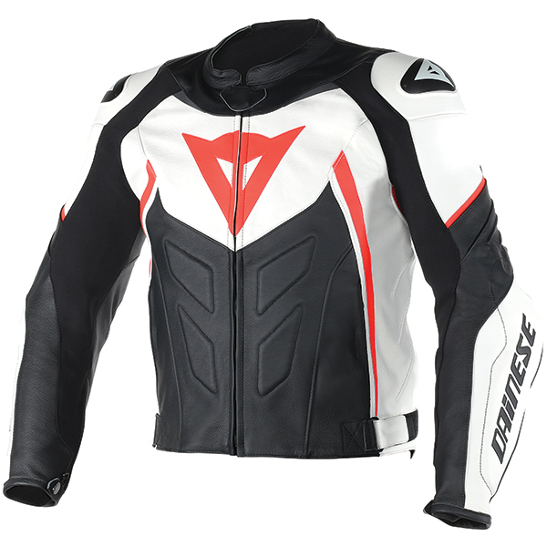 Dainese Avro D1 Leather Jacket White Black Flo Red Free Uk Dainese Avro D1 Leather Jacket White Black Flo Red