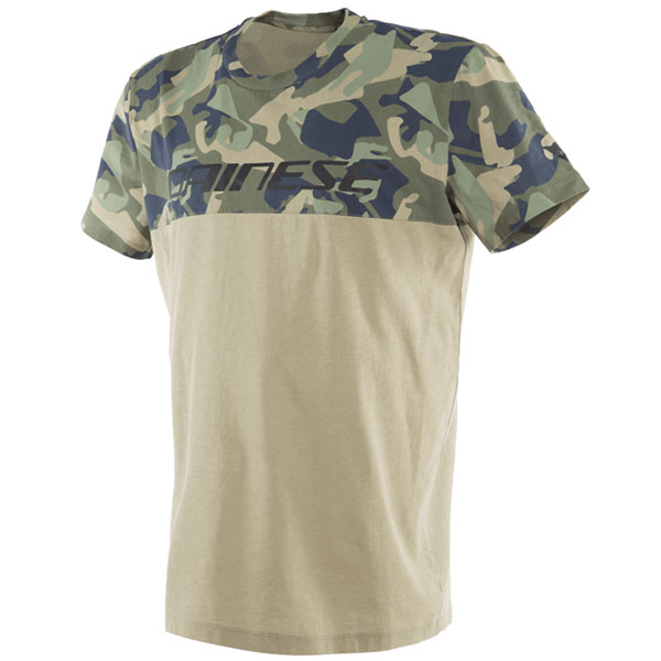 Image of Dainese Camo Tracks T-Shirt - Camo / Camel