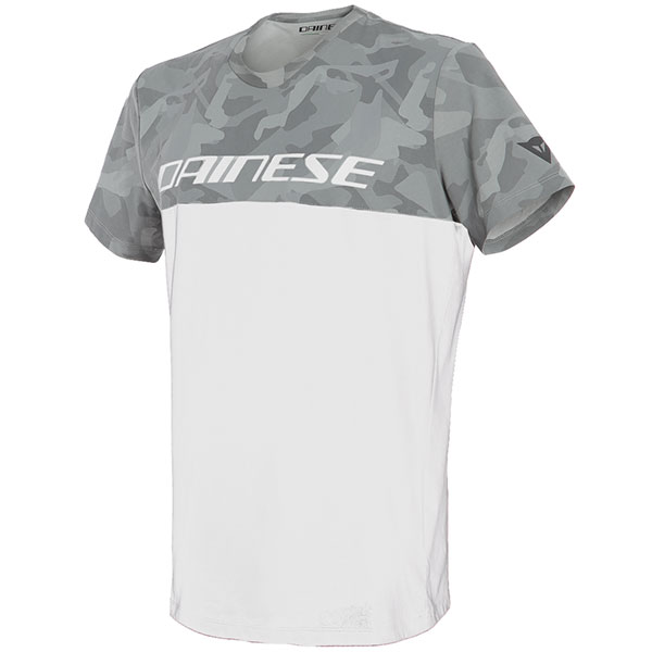 Image of Dainese Camo Tracks T-Shirt - White / Anthracite