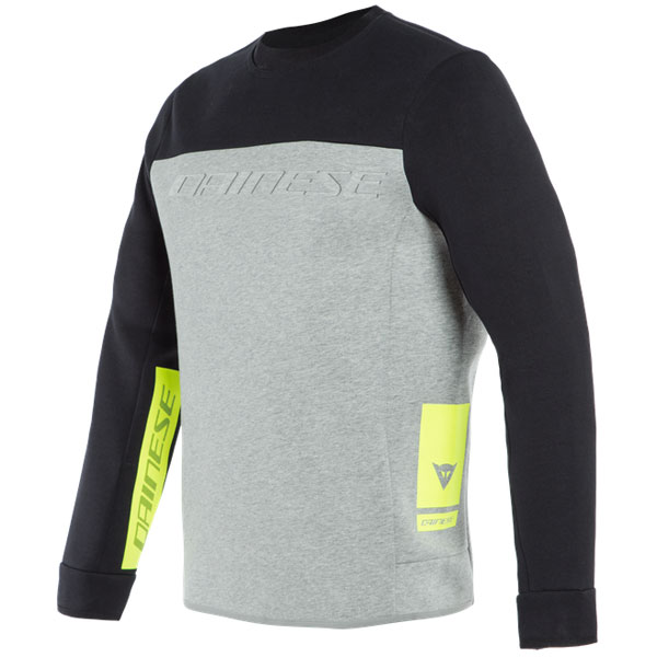 Image of Dainese Contrast Sweatshirt - Melange / Black