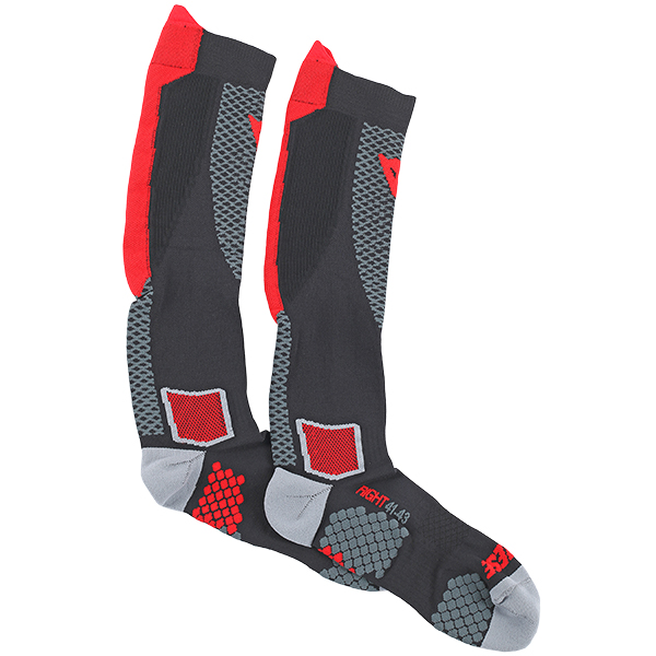 Image of Dainese D-Core High Sock - Black / Red
