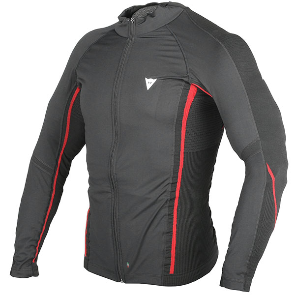 Image of Dainese D-Core No-Wind Thermo Long Sleeved - Black / Red
