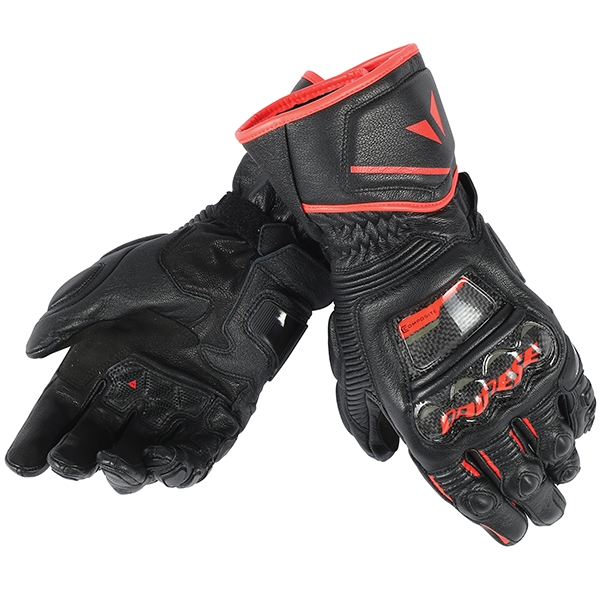 Image of Dainese Druid D1 Gloves - Black / Black / Fluo Red